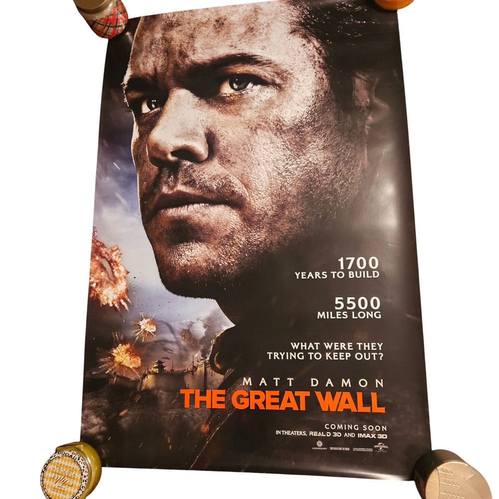 The Great Wall 2016 Promo Movie‎ Poster 27x40 Matt Damon Tian Jing D/S